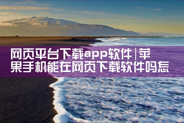 网页平台下载app软件